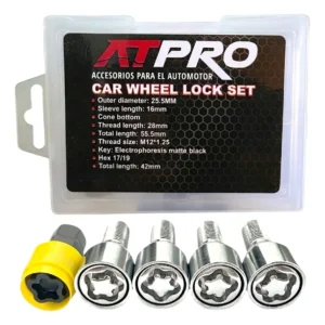 Bulones Seguridad Antirrobo Kit Para Rueda Auto Camioneta