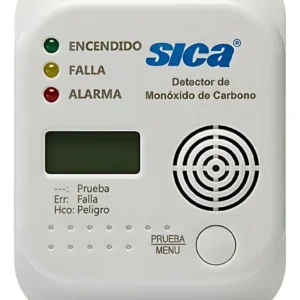 Detector De Monoxido De Carbono A Pilas Con Display Sic