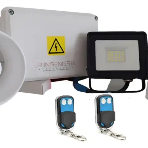 Alarma Casas Taller Sirena Reflector Con 2 Control Remoto